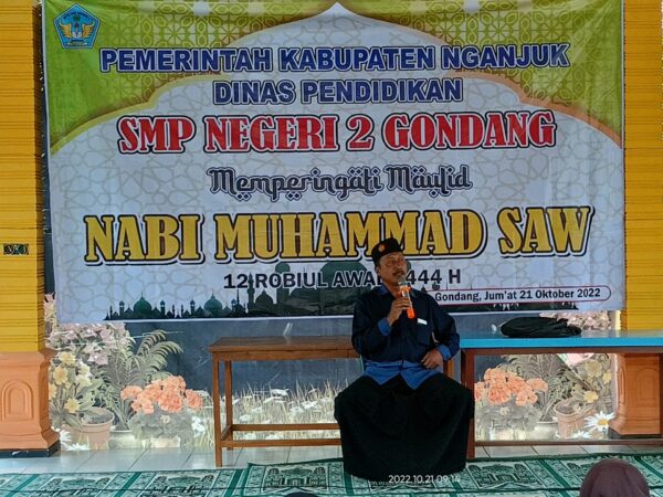 Maulid Nabi Muhammad SAW Digelar di SMP Negeri 2 Gondang